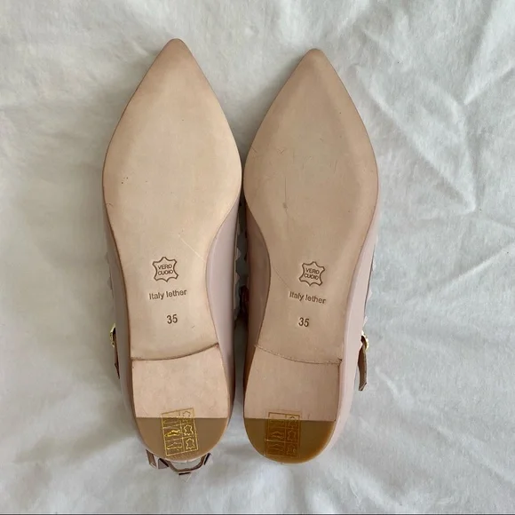 SOLD - Valentino Nude Patent Leather Rockstud Caged Ballet Flat - Picture 12 of 15